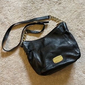 Michael Kors Black Leather Crossbody
